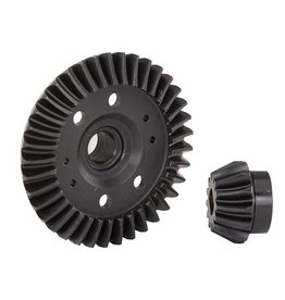 TRAXXAS TRA6879R RING GEAR, DIFFERENTIAL/ PINION GEAR, DIFFERENTIAL (MACHINED, SPIRAL CUT) (REAR)