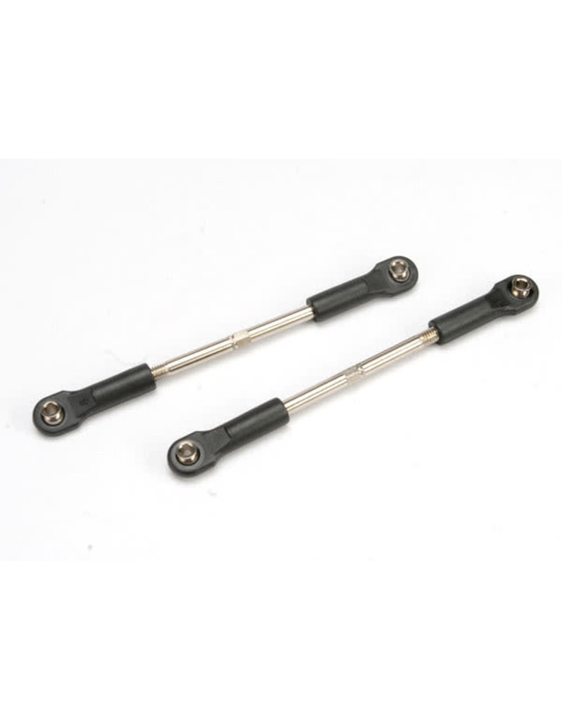 TRAXXAS TRA5538 TURNBUCKLES, TOE-LINKS, 61MM (FRONT OR REAR) (2) (ASSEMBLED WITH ROD ENDS AND HOLLOW BALLS)