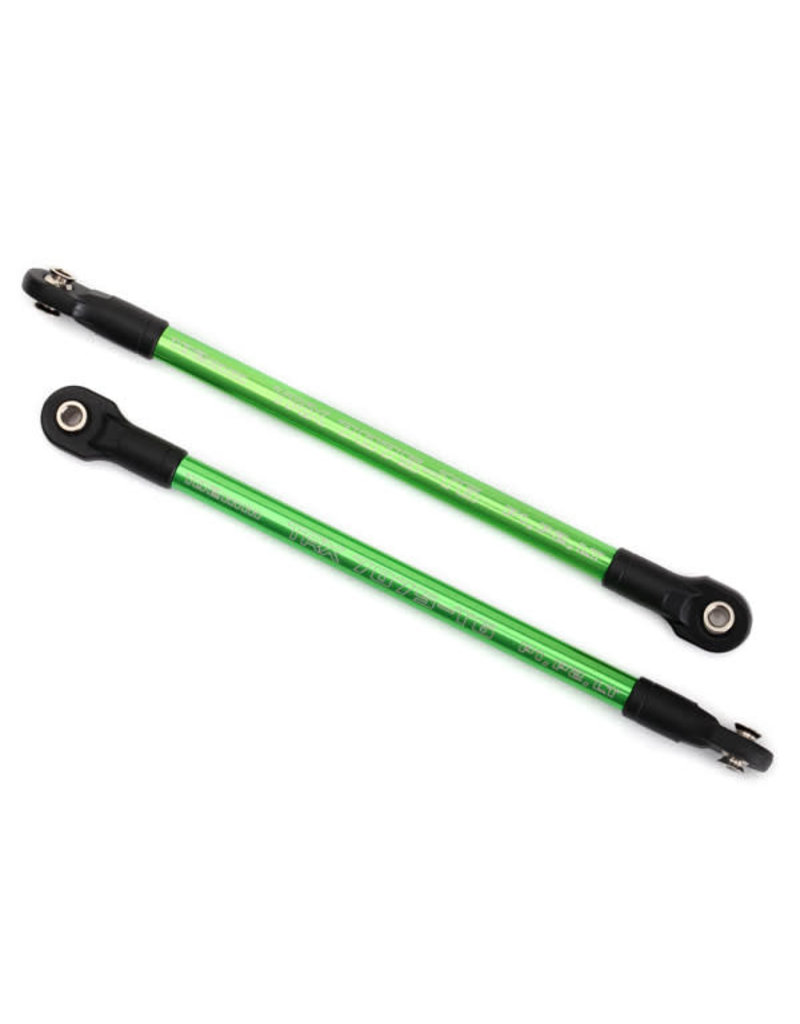 TRAXXAS TRA8618G PUSH RODS, ALUMINUM (GREEN-ANODIZED) (2) (ASSEMBLED WITH ROD ENDS)
