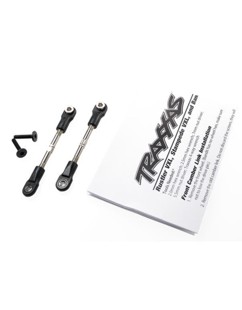 TRAXXAS TRA2444 TURNBUCKLES, CAMBER LINK, 47MM (67MM CENTER TO CENTER) (FRONT) (ASSEMBLED WITH ROD ENDS AND HOLLOW BALLS) (1 LEFT, 1 RIGHT)