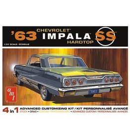 AMT AMT1149M 1/25 1963 CHEVY IMPALA SS PLASTIC MODEL KIT