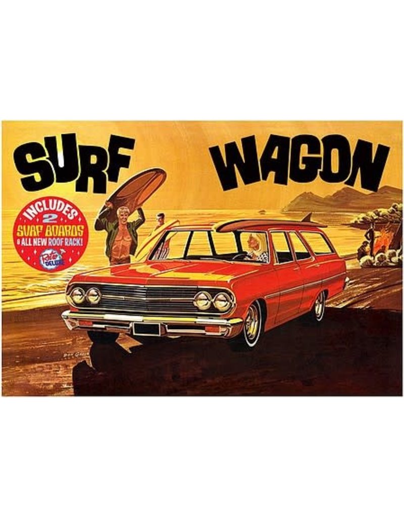 AMT AMT1131 1/25 1965 CHEVELLE SURF WAGON PLASTIC MODEL KIT