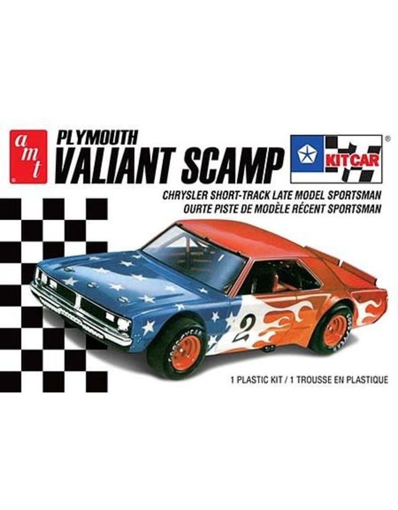 AMT AMT1171M 1/25 PLYMOUTH VALIANT SCAMP KIT CAR PLASTIC MODEL KIT
