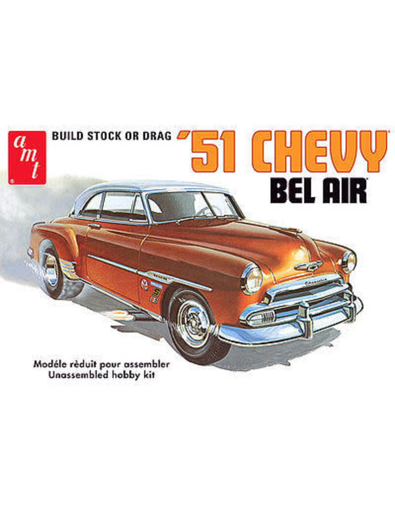 AMT AMT862/12 1/25 51 CHEVY BEL AIR PLASTIC MODEL KIT