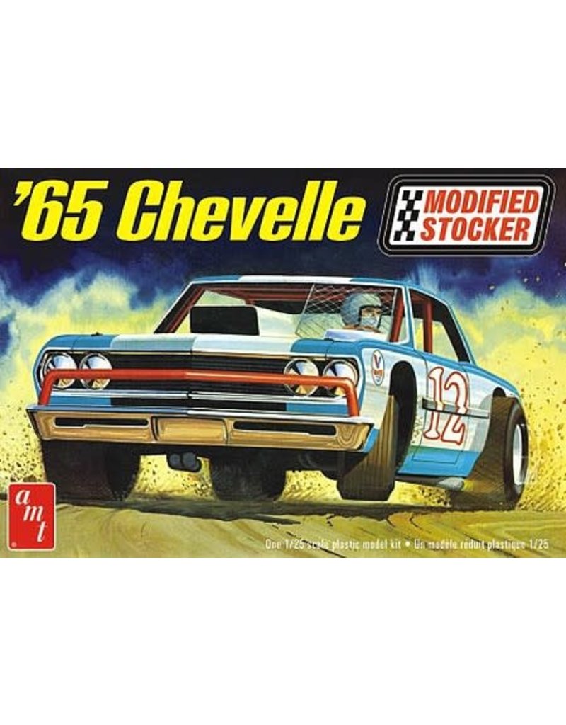 AMT AMT1177 1/25 1965 CHEVELLE MODIFIED STOCKER PLASTIC MODEL KIT