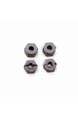 STRC SPTST3654-12GM 12MM ALUMINUM " LOCK PIN STYLE" WHEEL HEX SET: GUNMETAL (4)