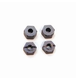 STRC SPTST3654-12GM 12MM ALUMINUM " LOCK PIN STYLE" WHEEL HEX SET: GUNMETAL (4)
