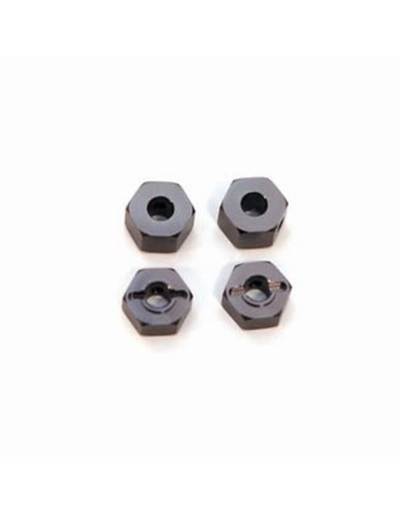 STRC SPTST3654-12GM 12MM ALUMINUM " LOCK PIN STYLE" WHEEL HEX SET: GUNMETAL (4)