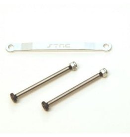 STRC SPTST2532XS ALUMINUM FRONT HINGE-PIN BRACE KIT FOR TRAXXAS 2WD: SILVER