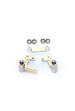 STRC SPTST3743XS ALUMINUM STEERING BELLCRANK FOR TRAXXAS 2WD: SILVER