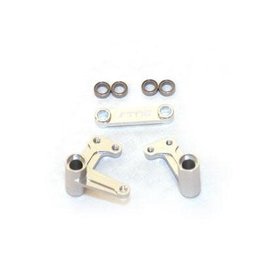 STRC SPTST3743XS ALUMINUM STEERING BELLCRANK FOR TRAXXAS 2WD: SILVER