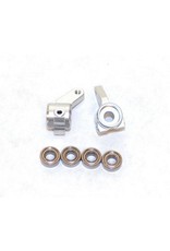 STRC SPTST3636S ALUMINUM FRONT STEERING KNUCKLES FOR TRAXXAS 2WD: SILVER (2)