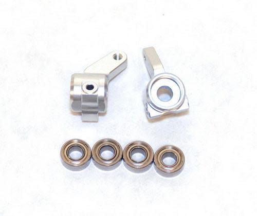 SPTST3636S ALUMINUM FRONT STEERING KNUCKLES FOR TRAXXAS 2WD: SILVER (2)