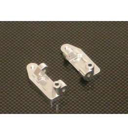 STRC SPTST3632S ALUMINUM CASTER BLOCKS FOR TRAXXAS 2WD: SILVER (2)