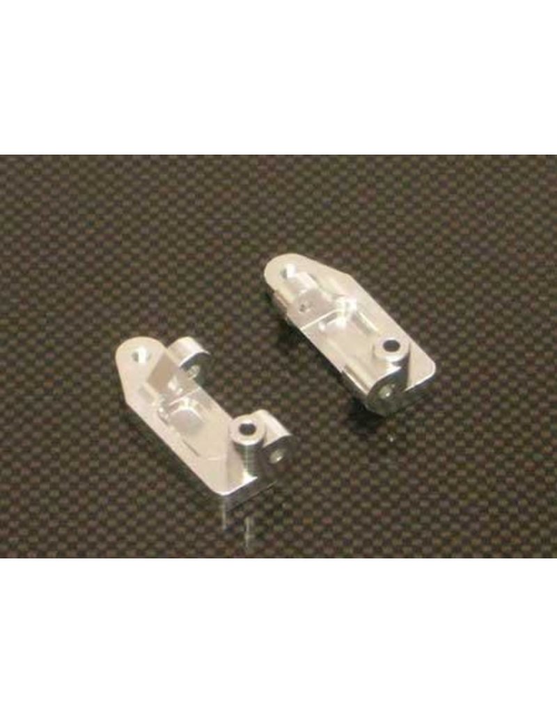 STRC SPTST3632S ALUMINUM CASTER BLOCKS FOR TRAXXAS 2WD: SILVER (2)