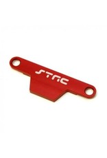 STRC SPTST3627XR BATTERY HOLD DOWN PLATE FOR TRAXXAS STAMPEDE: RED