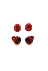 STRC SPTST3767R  ALUMINUM SHOCK CAPS FOR TRAXXAS 2WD: RED (4)