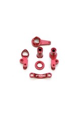STRC SPTST6845R ALUMINUM STEERING BELLCRANK FOR TRAXXAS SLASH 4X4: RED