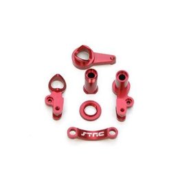 STRC SPTST6845R ALUMINUM STEERING BELLCRANK FOR TRAXXAS SLASH 4X4: RED