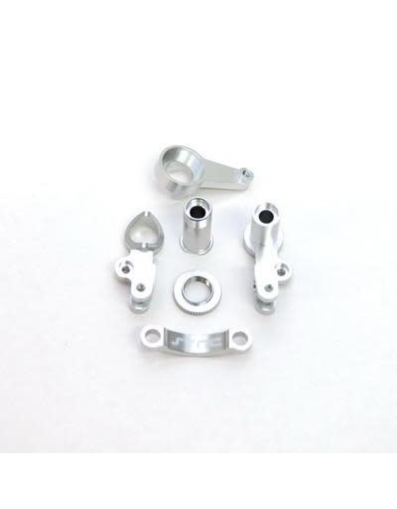 STRC SPTST6845S ALUMINUM STEERING BELLCRANK FOR TRAXXAS SLASH 4X4: SILVER