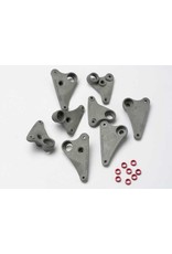 TRAXXAS TRA5358 ROCKER ARM SET, PROGRESSIVE-2 (90-T)/ SPACERS (RED ALUMINUM) (8)