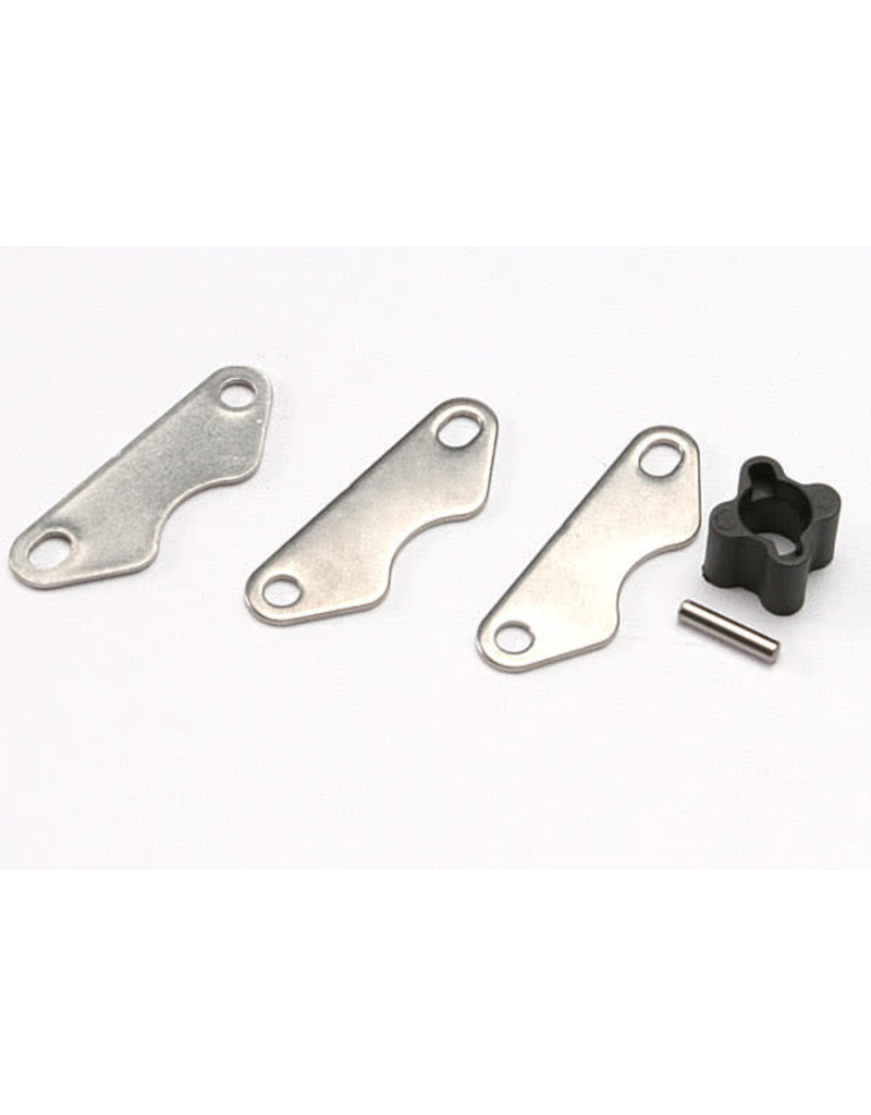 TRAXXAS TRA5565X BRAKE DISC HUB (FOR REVO REAR BRAKE KIT)/ 2MM PIN (1)/ BRAKE PADS (3)