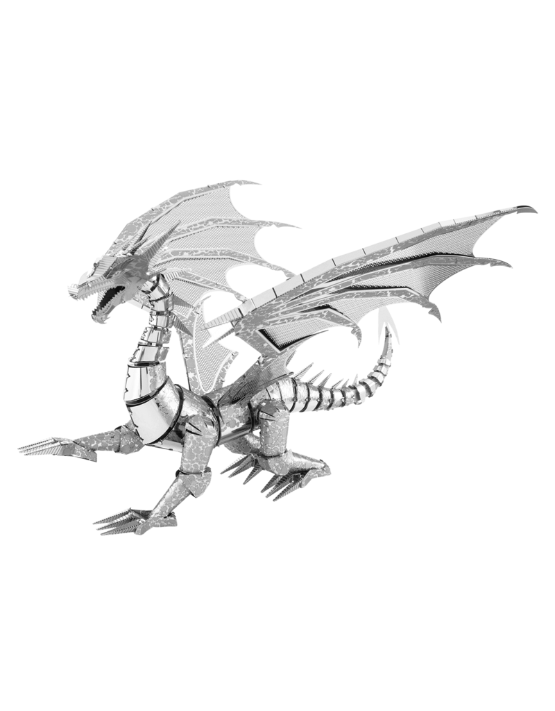 METAL EARTH ICX023 SILVER DRAGON  (3  SHEETS)