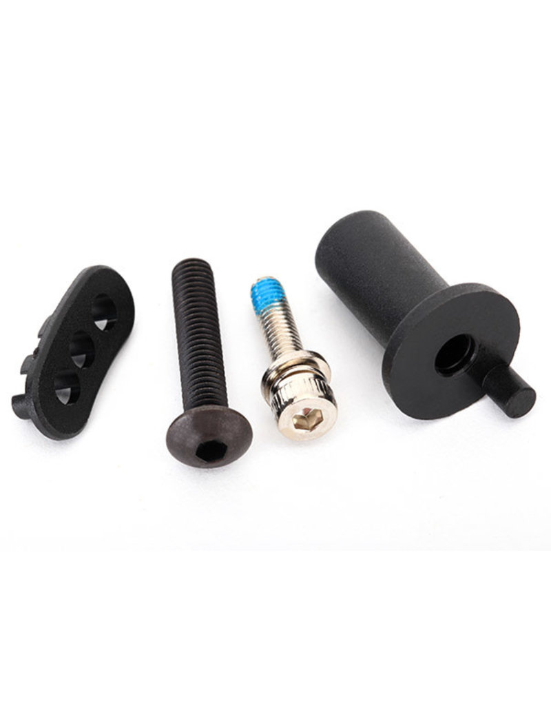 TRAXXAS TRA8661 MOTOR MOUNT HINGE POST/ 5X25MM BCS (1)/ 4X16MM CS WITH SPLIT AND FLAT WASHER (1)