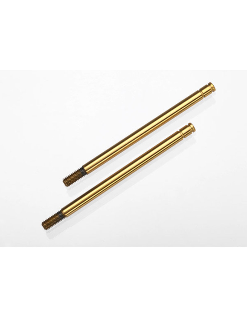 TRAXXAS TRA1664T SHOCK SHAFTS, HARDENED STEEL, TITANIUM NITRIDE COATED (LONG) (2)