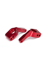 TRAXXAS TRA3652X STUB AXLE CARRIERS, RUSTLER/STAMPEDE/BANDIT (2), 6061-T6 ALUMINUM (RED-ANODIZED)/ 5X11MM BALL BEARINGS (4)
