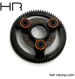 HOT RACING HRASTE873 48P 73T HARDENED STEEL SPUR GEAR FOR TRAXXAS 2WD