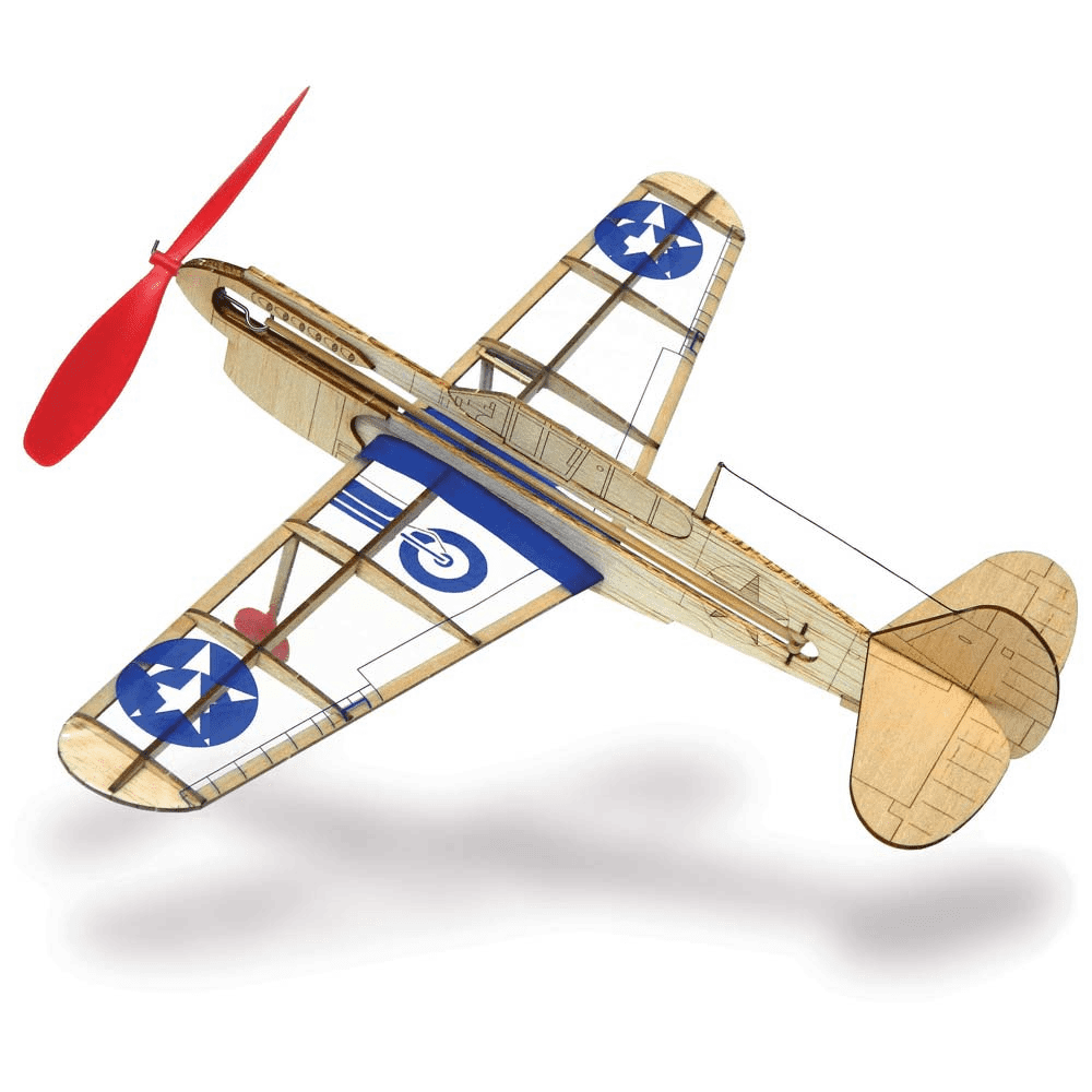 US Warhawk - Balsa Motorplane Mini Model