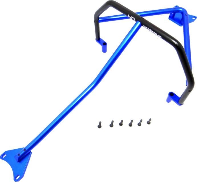 HRALCF11206 BLUE ALUMINUM INNER ROLL CAGE FOR TRAXXAS SLASH 4X4 LCG