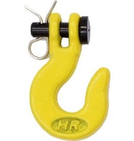 HOT RACING HRAACC80904 1/10 SCALE WINCH HOOK: YELLOW