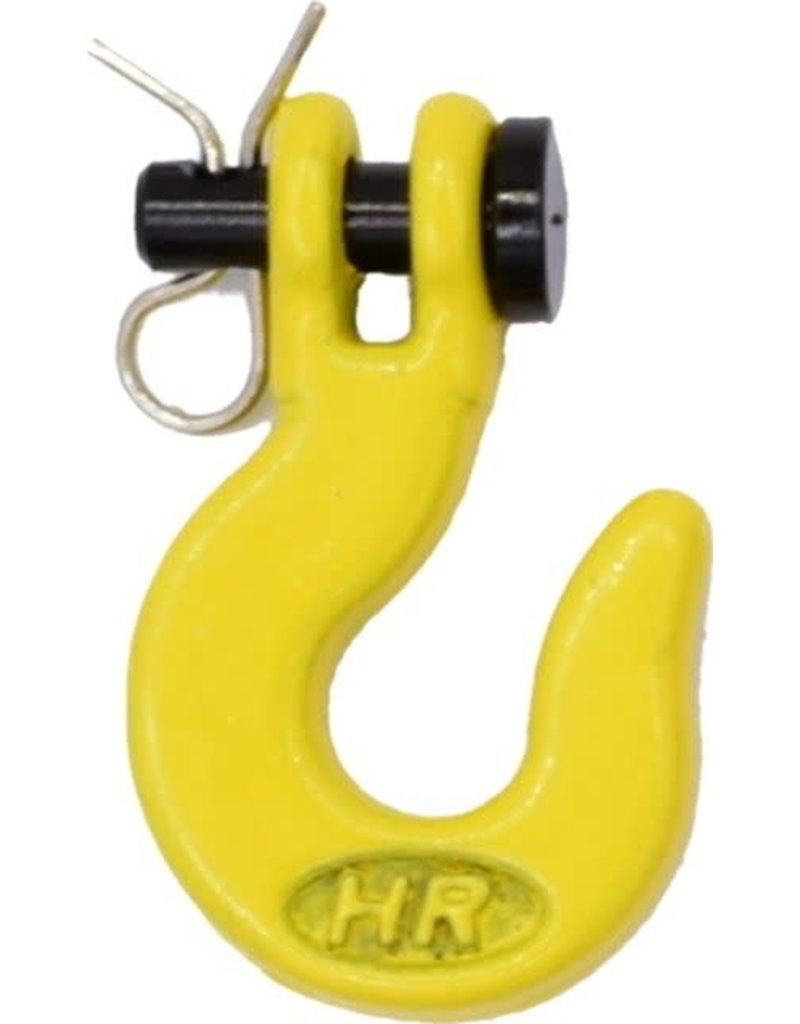 HOT RACING HRAACC80904 1/10 SCALE WINCH HOOK: YELLOW
