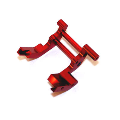 STAST3677R ALUMINUM REAR MOTOR GUARD FOR TRAXXAS 2WD: RED