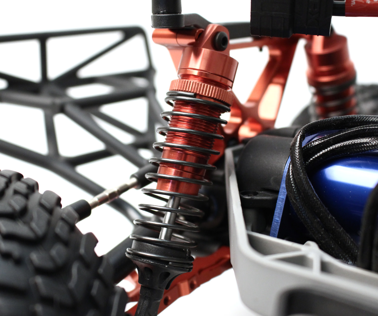 RCE1850R SLASH 2WD/AWD REAR SHOCKS RED
