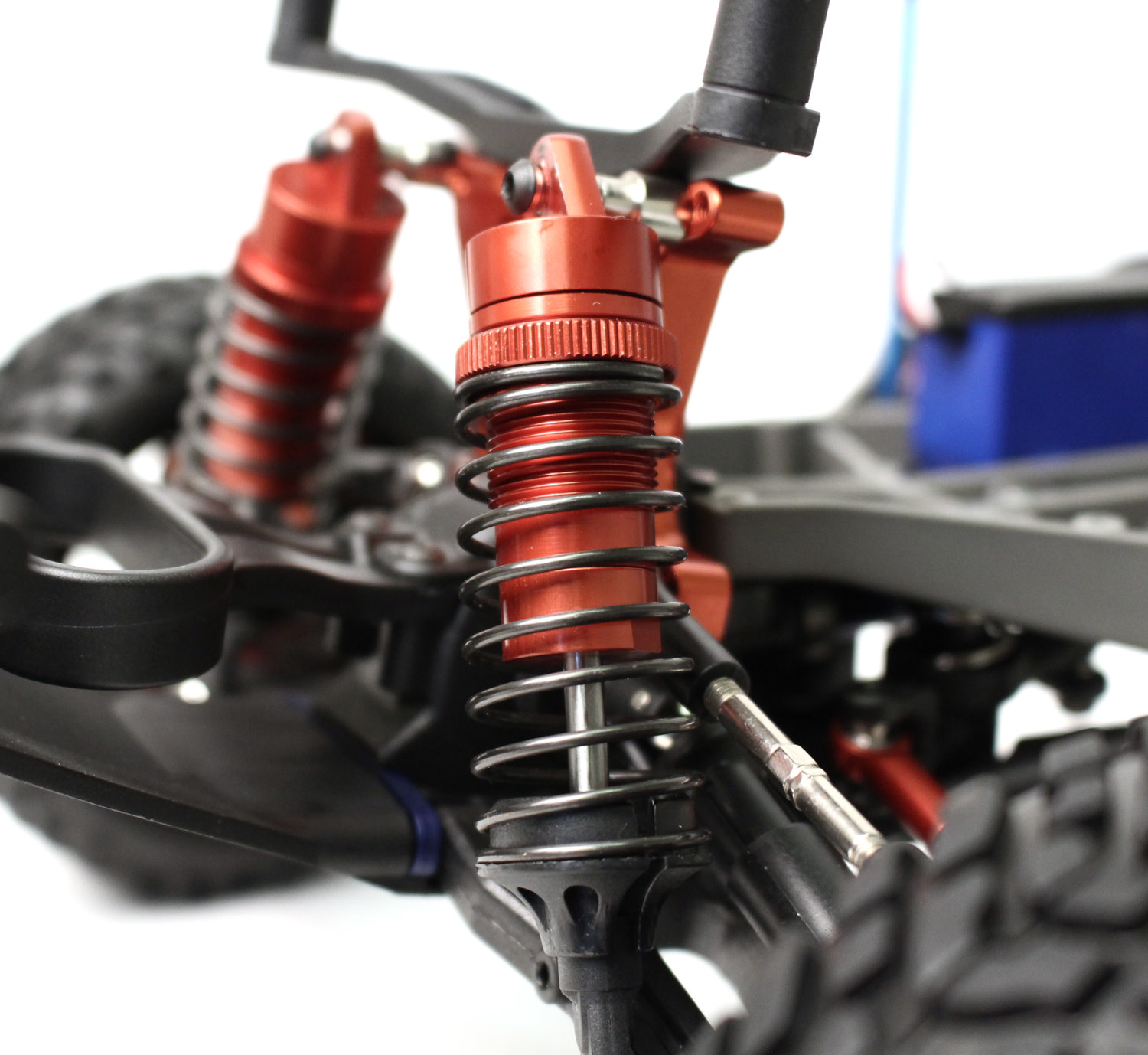 RCE1849R SLASH 2WD ALUMINUM FRONT SHOCKS RED