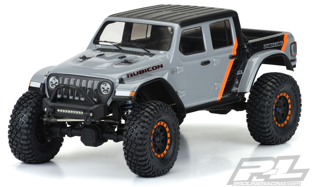PRO353500 JEEP GLADIATOR RUBICON CRAWLER BODY 12.3" OR 313MM WHEEL BASE: CLEAR