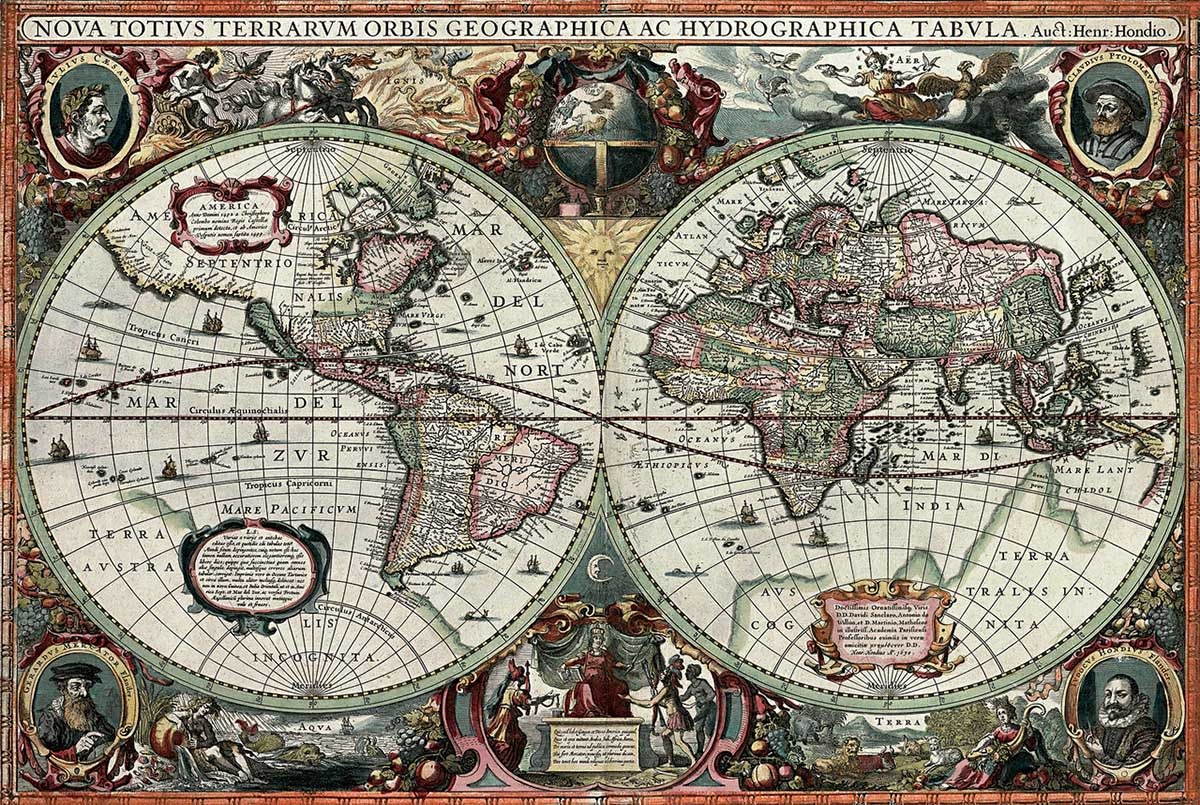 TOM100-204 HISTORICAL WORLD MAP