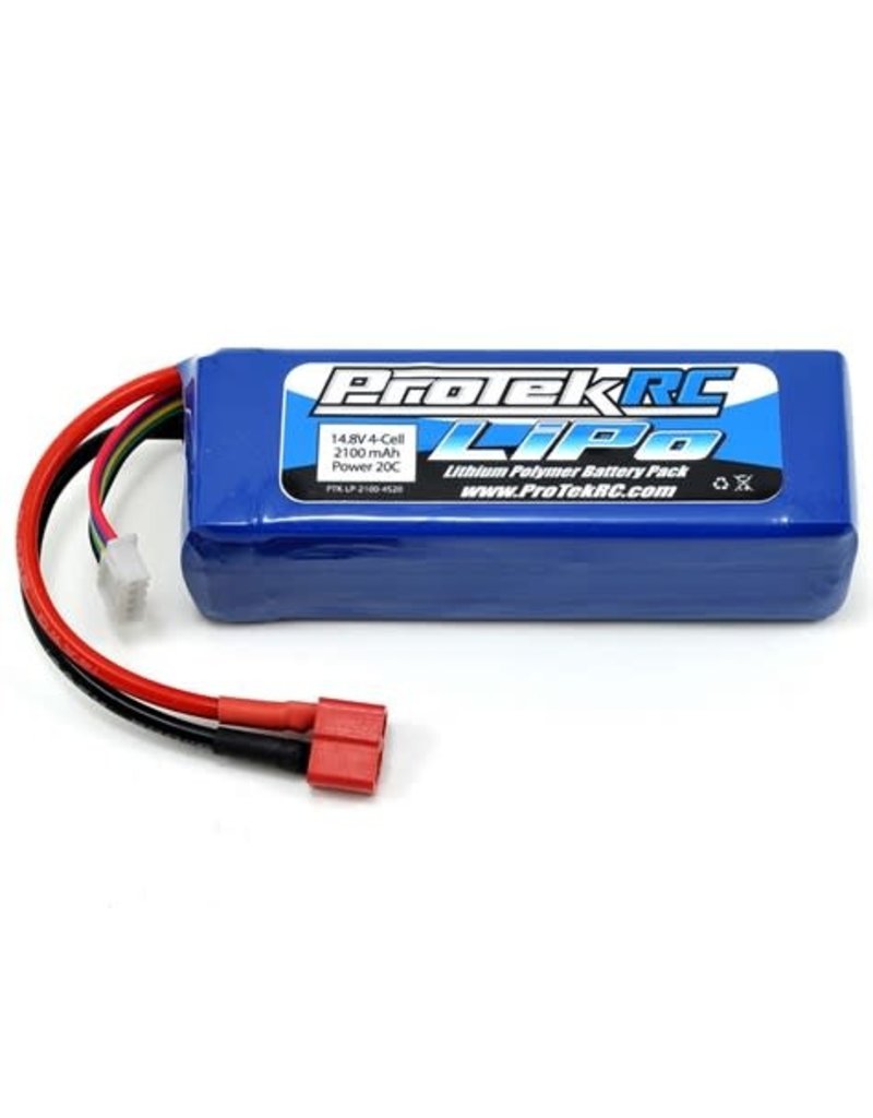PROTEK RC PTK-5186 4S LIPO 14.8V 2100MAH 20C BATTERY: DEANS