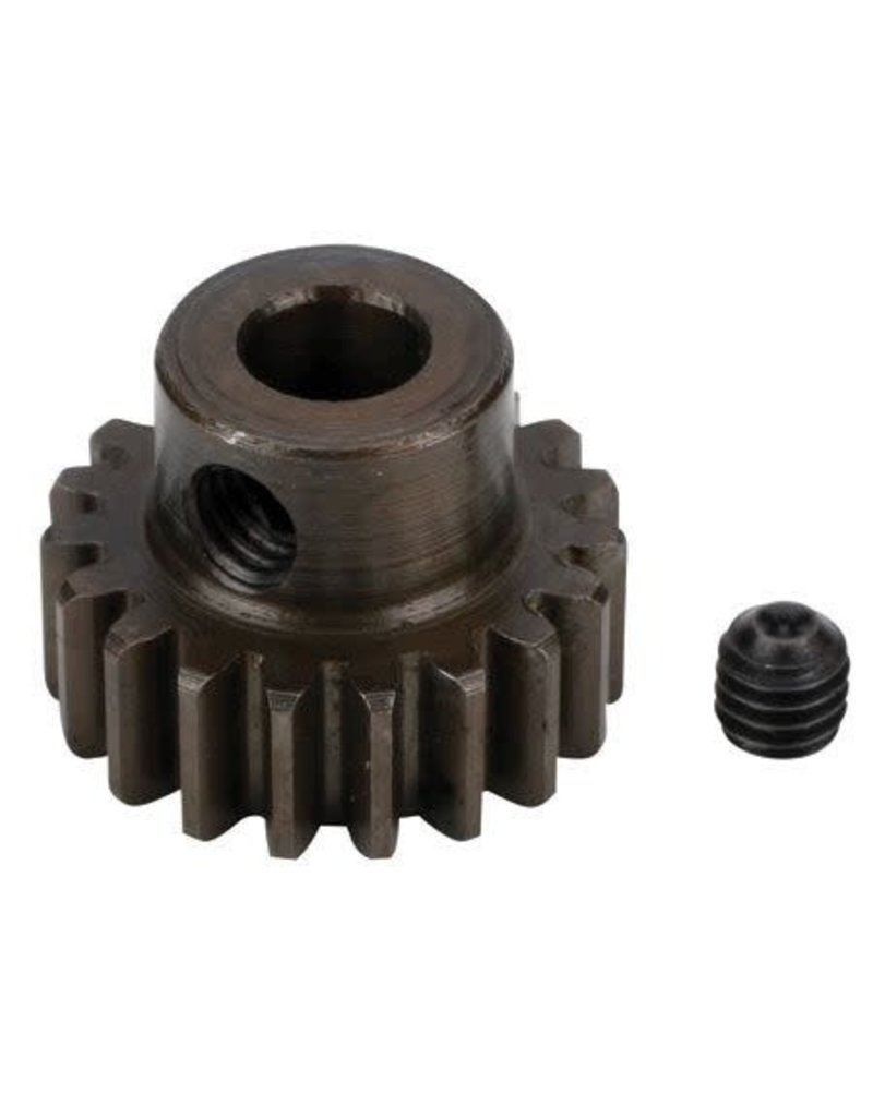 ROBINSON RACING RRP8721 0.8 MOD PINION GEAR 21T (5MM BORE): EXTRA HARDENED STEEL