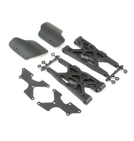 TLR TLR244038 REAR ARM INSERTS AND GUARDS (2): 8X