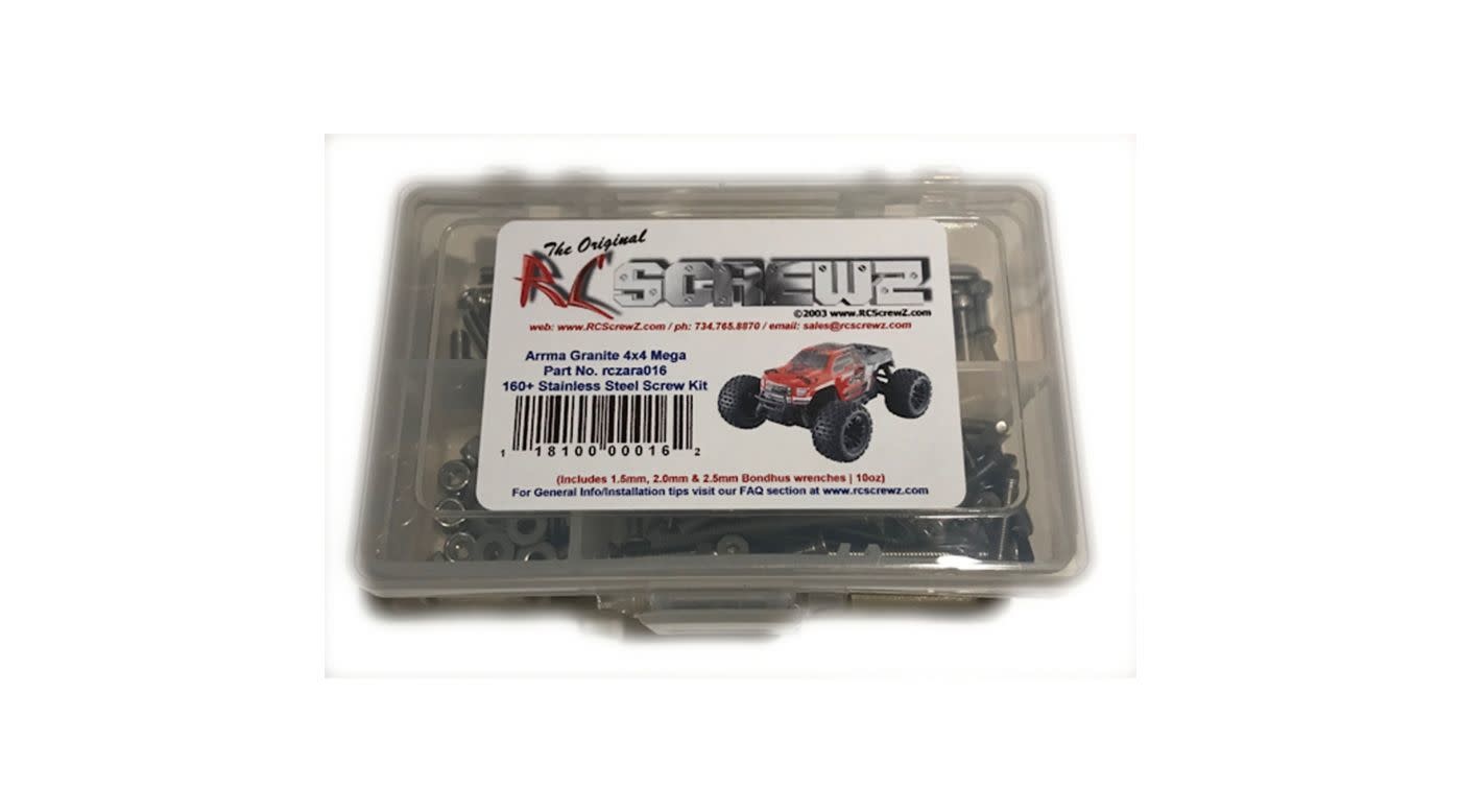 RCZARA016 STAINLESS STEEL SCREW KIT: GRANITE