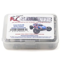 RC SCREWZ RCZTRA023 STAINLESS STEEL SCREW KIT: RUSTLER VXL