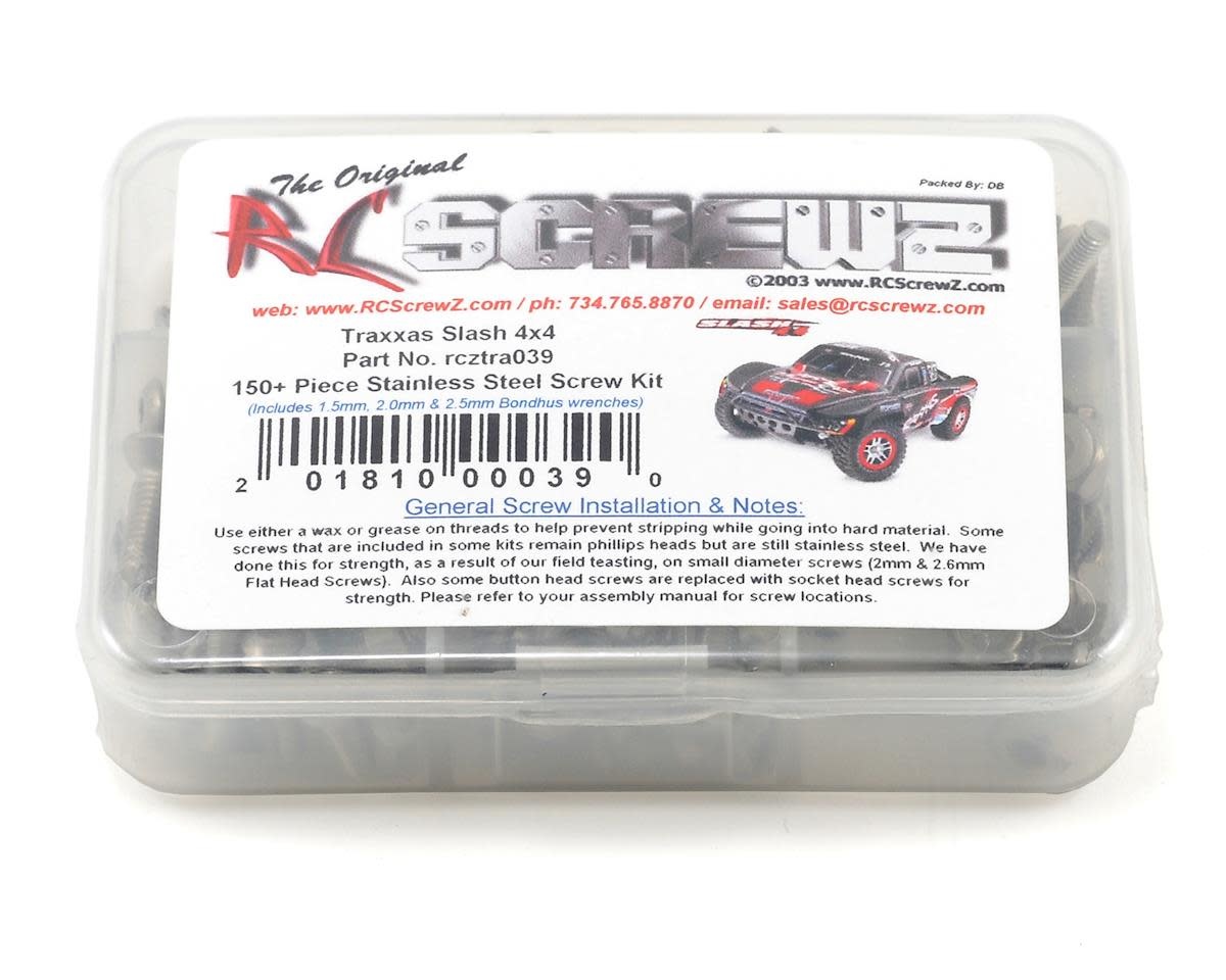 RCZTRA039 STAINLESS STEEL SCREW KIT: SLASH 4X4
