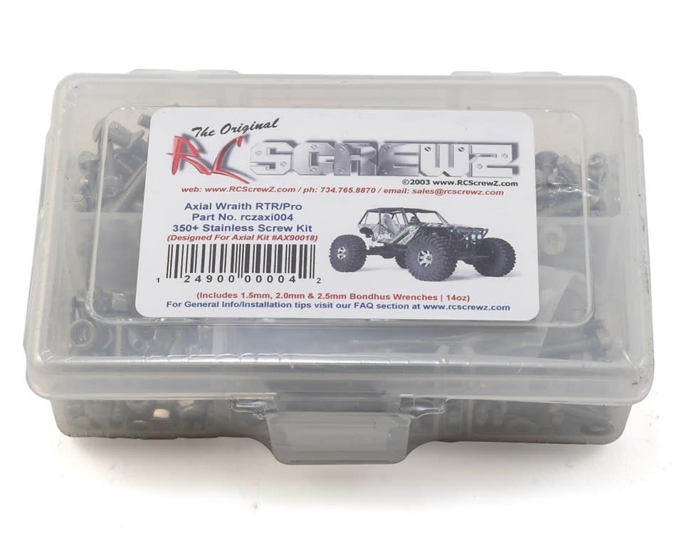 RCZAXI004 STAINLESS STEEL SCREW KIT: WRAITH