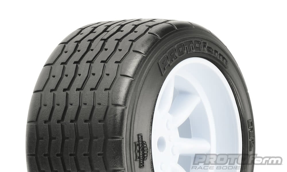 PRM1013917 VTA REAR TIRE 31MM, MOUNTED WHITE WHEEL
