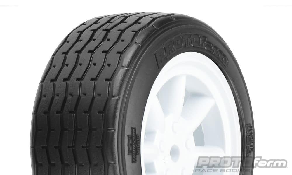 PRM1014017 VTA FRONT TIRE, 26MM, MOUNTED WHITE WHEEL