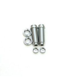STRC SPTST3766XS ALUMINUM BIG BORE THREADED REAR SHOCK BODIES: SILVER (2)